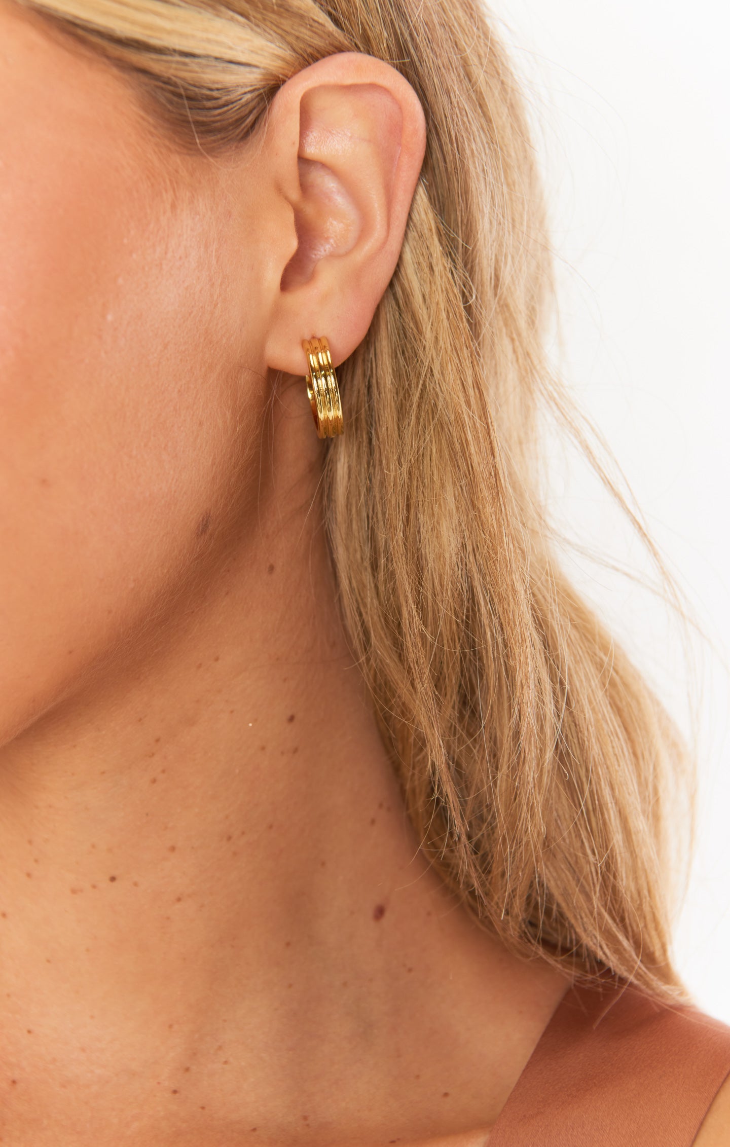 LUV AJ Bridgette Hoop Earrings ~ Gold