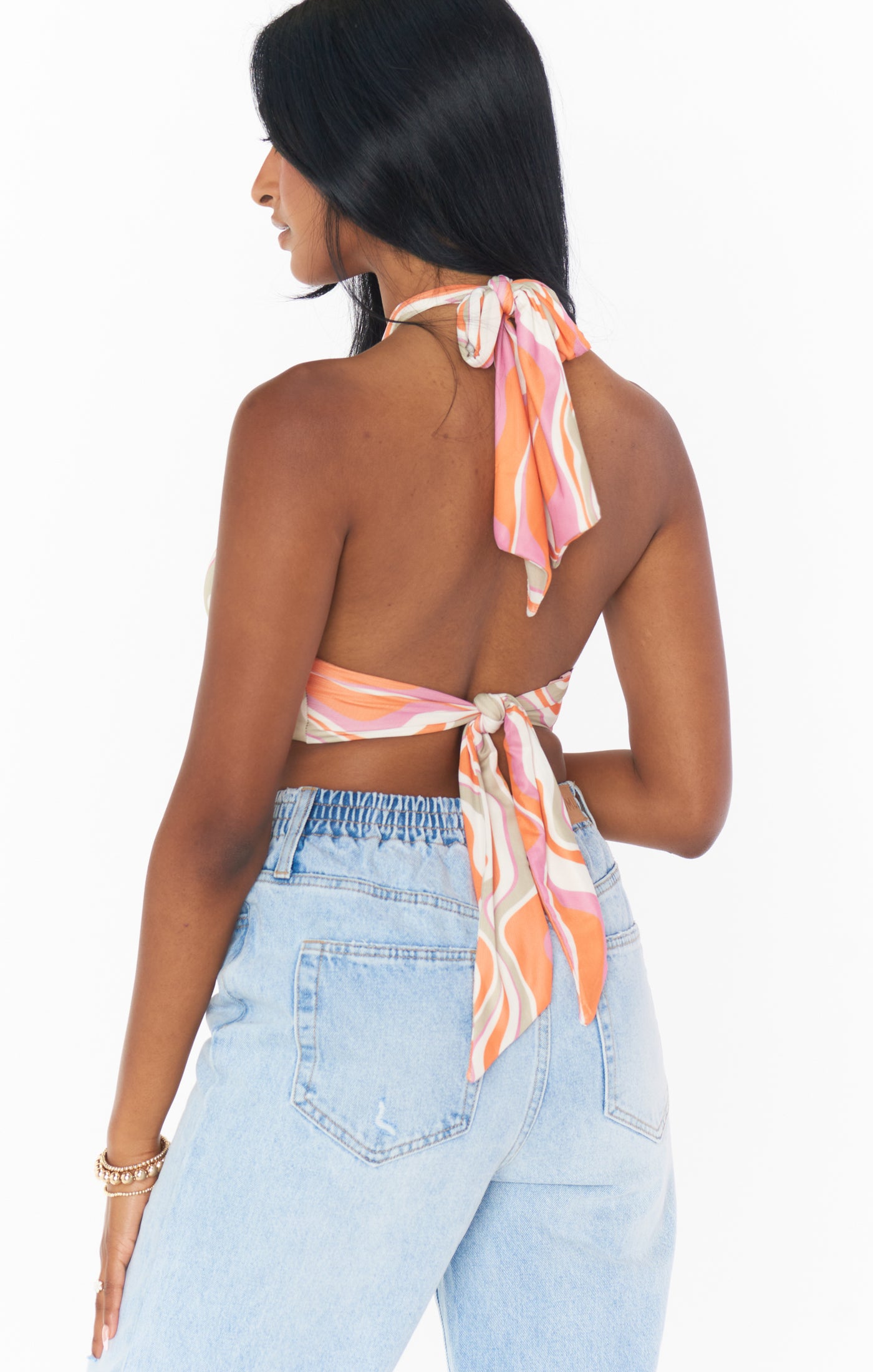 Hyper Halter Top ~ Wavy Stripe