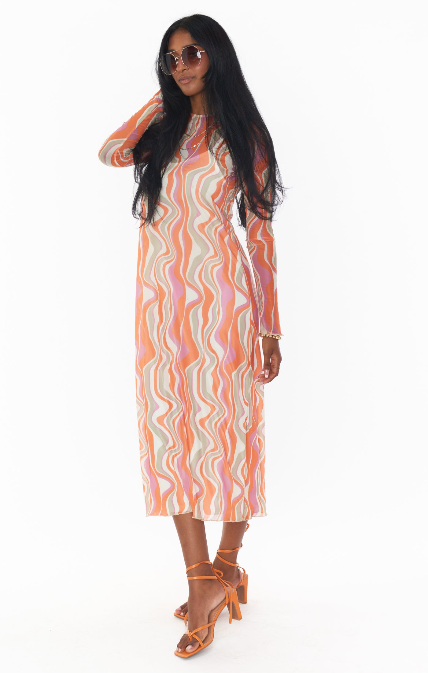 Maddison Dress ~ Wavy Stripe