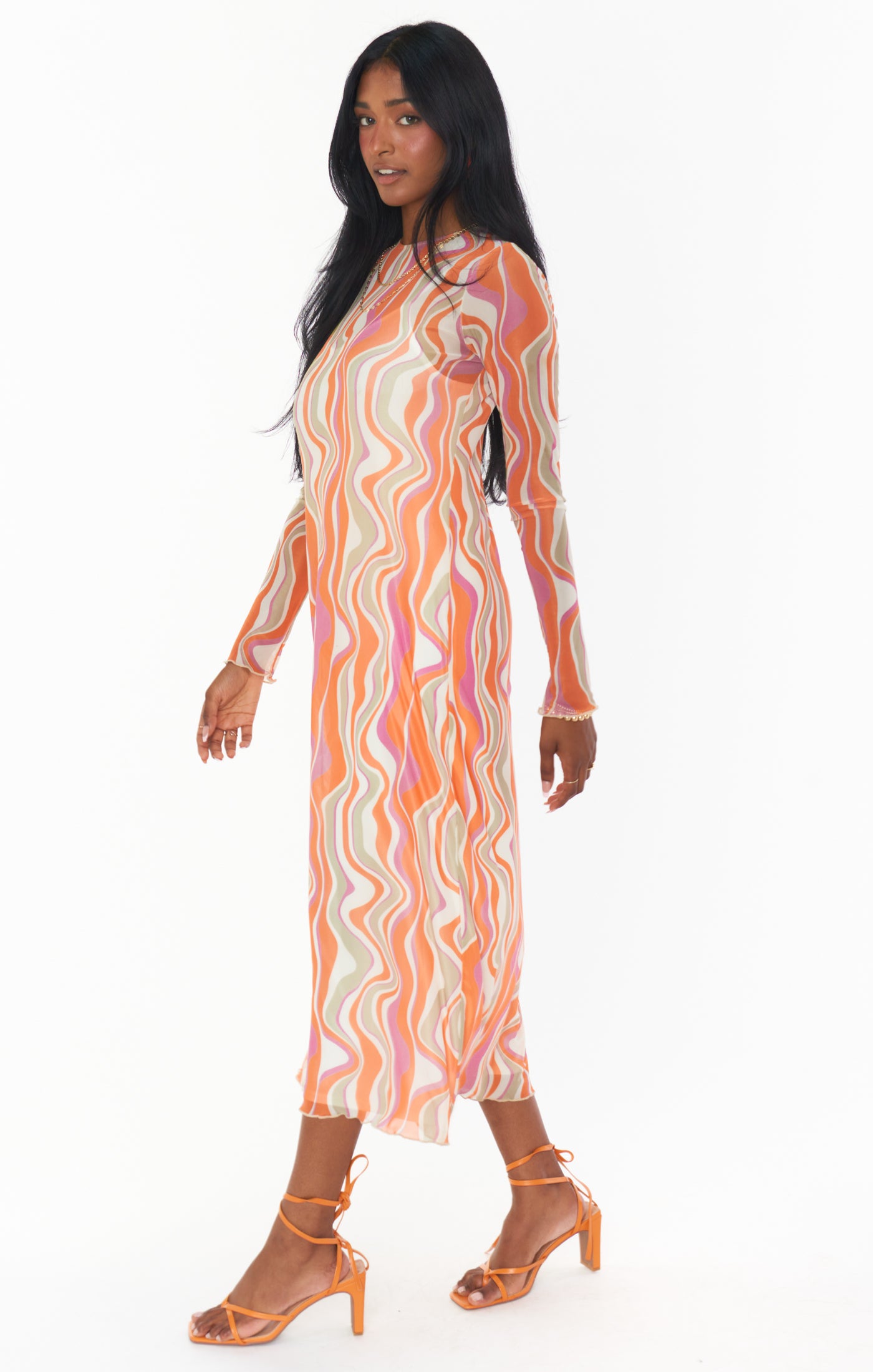 Maddison Dress ~ Wavy Stripe