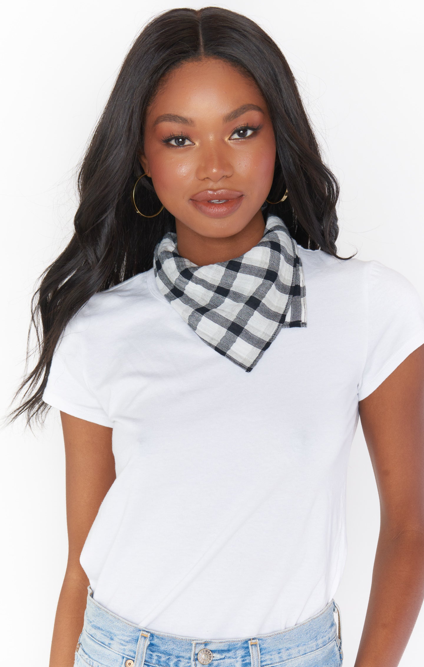 Georgia Bandana ~ Check Me Black