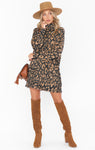 Animal Leopard Print Sweater Turtleneck Knit Dress by Show Me Your Mumu