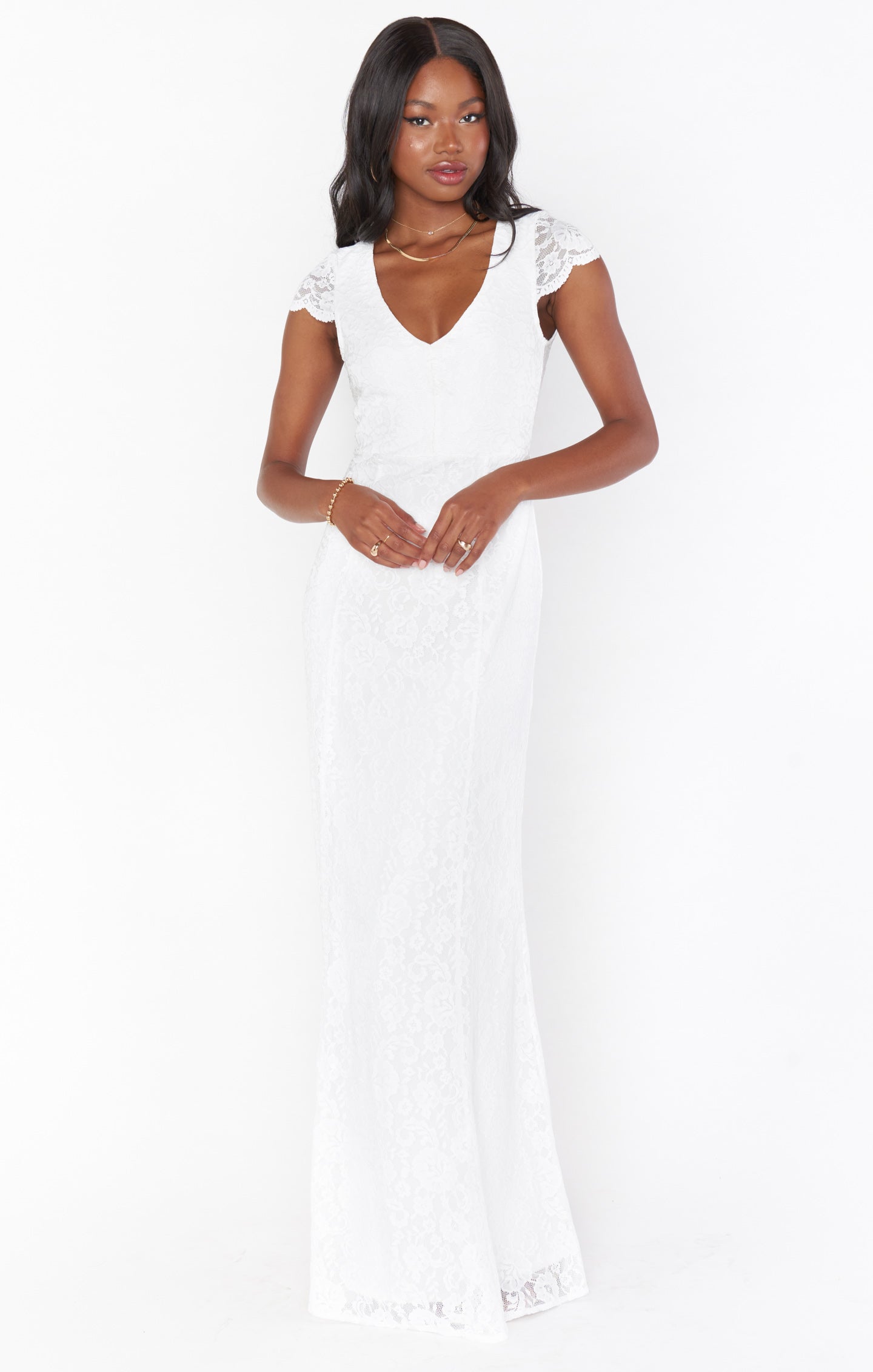 Brooke Maxi Dress ~ White Forever Lace