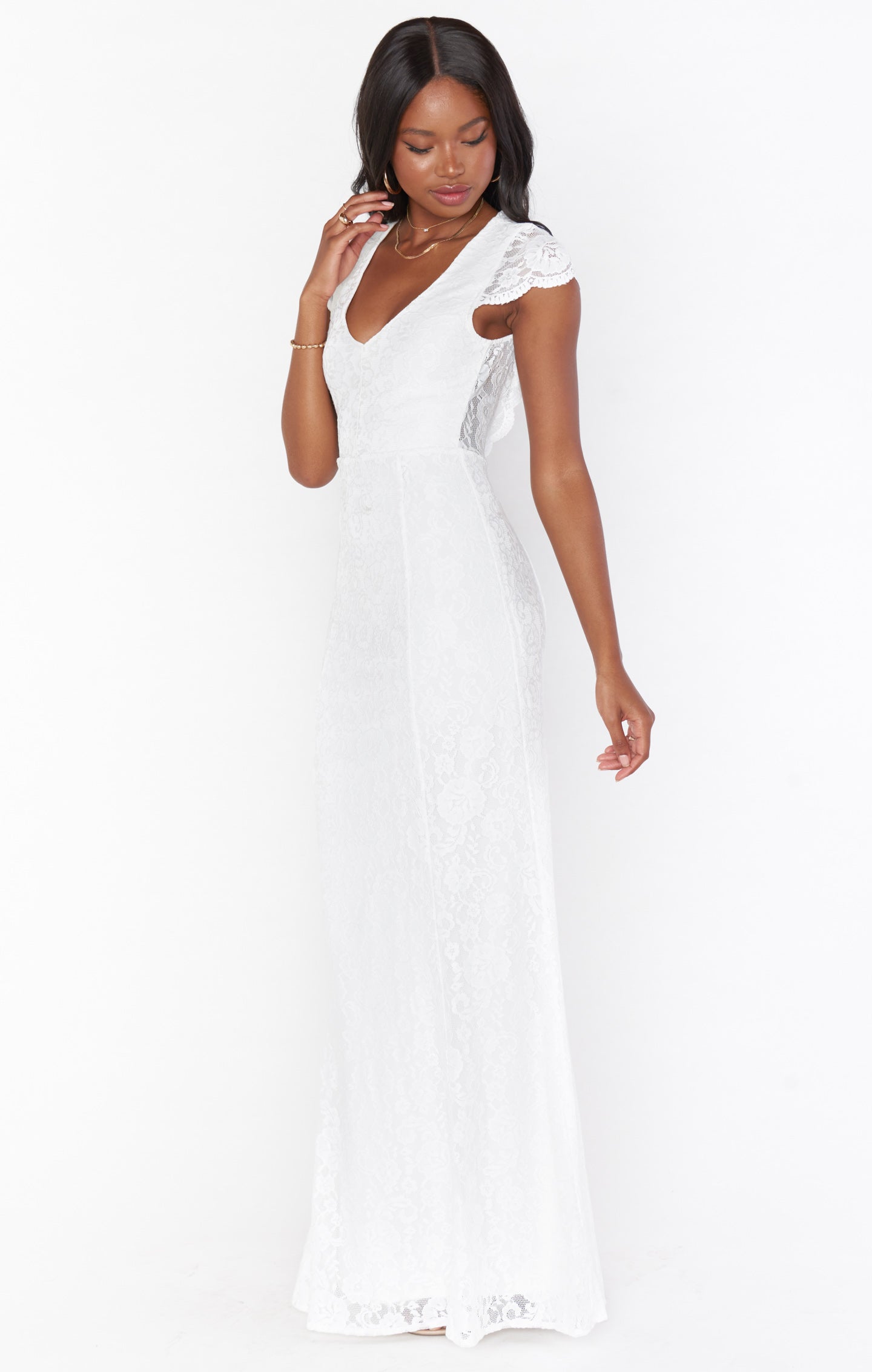 Brooke Maxi Dress ~ White Forever Lace