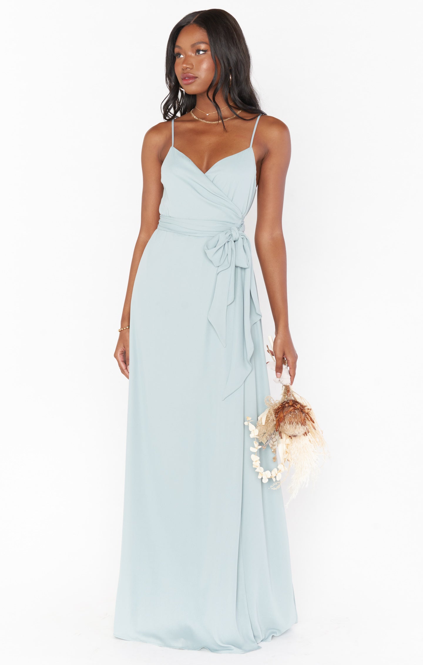 Liz Maxi Dress ~ Silver Sage Crisp