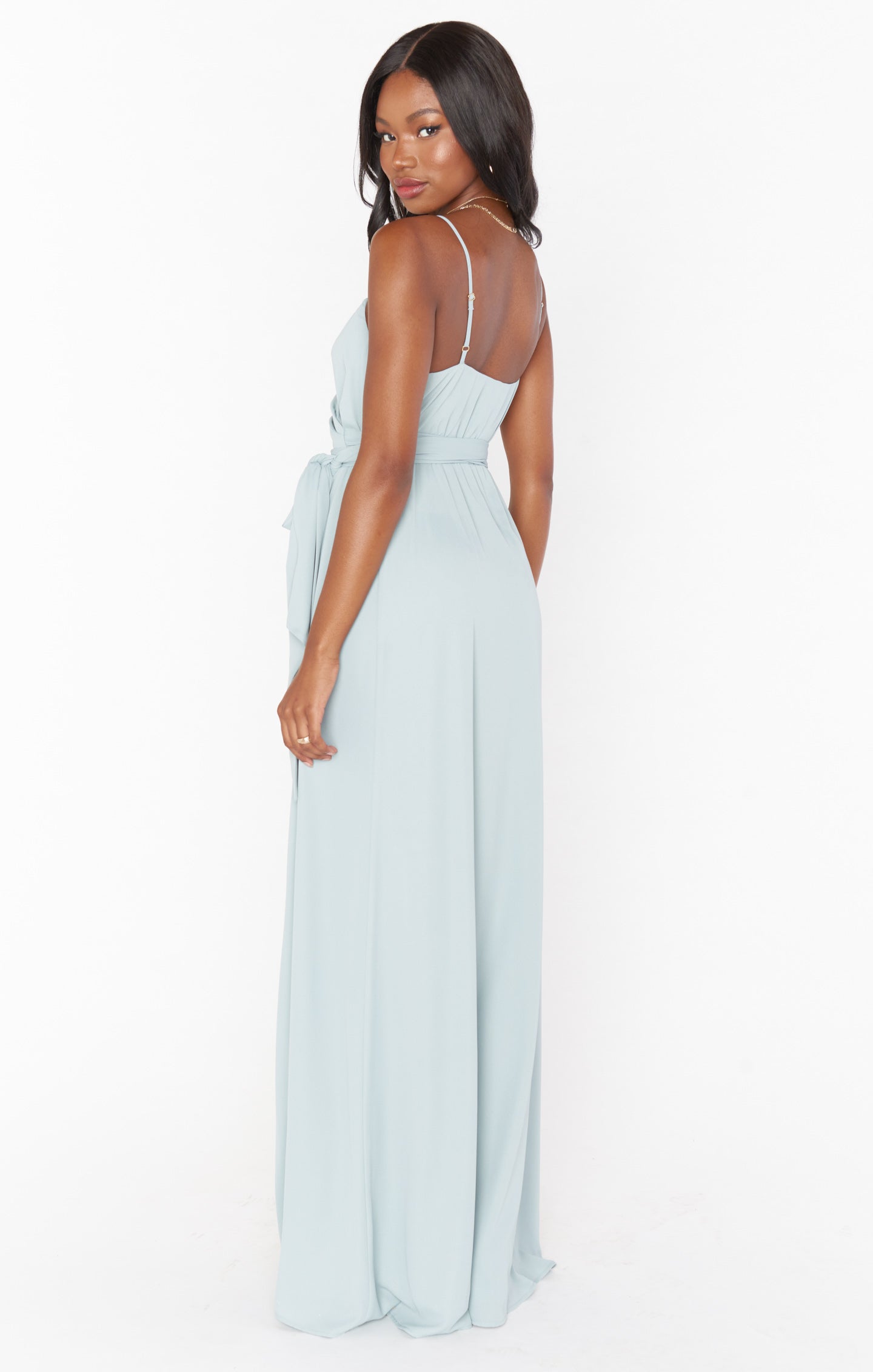 Liz Maxi Dress ~ Silver Sage Crisp