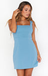 Square Neck Stretchy Fitted Short Dress