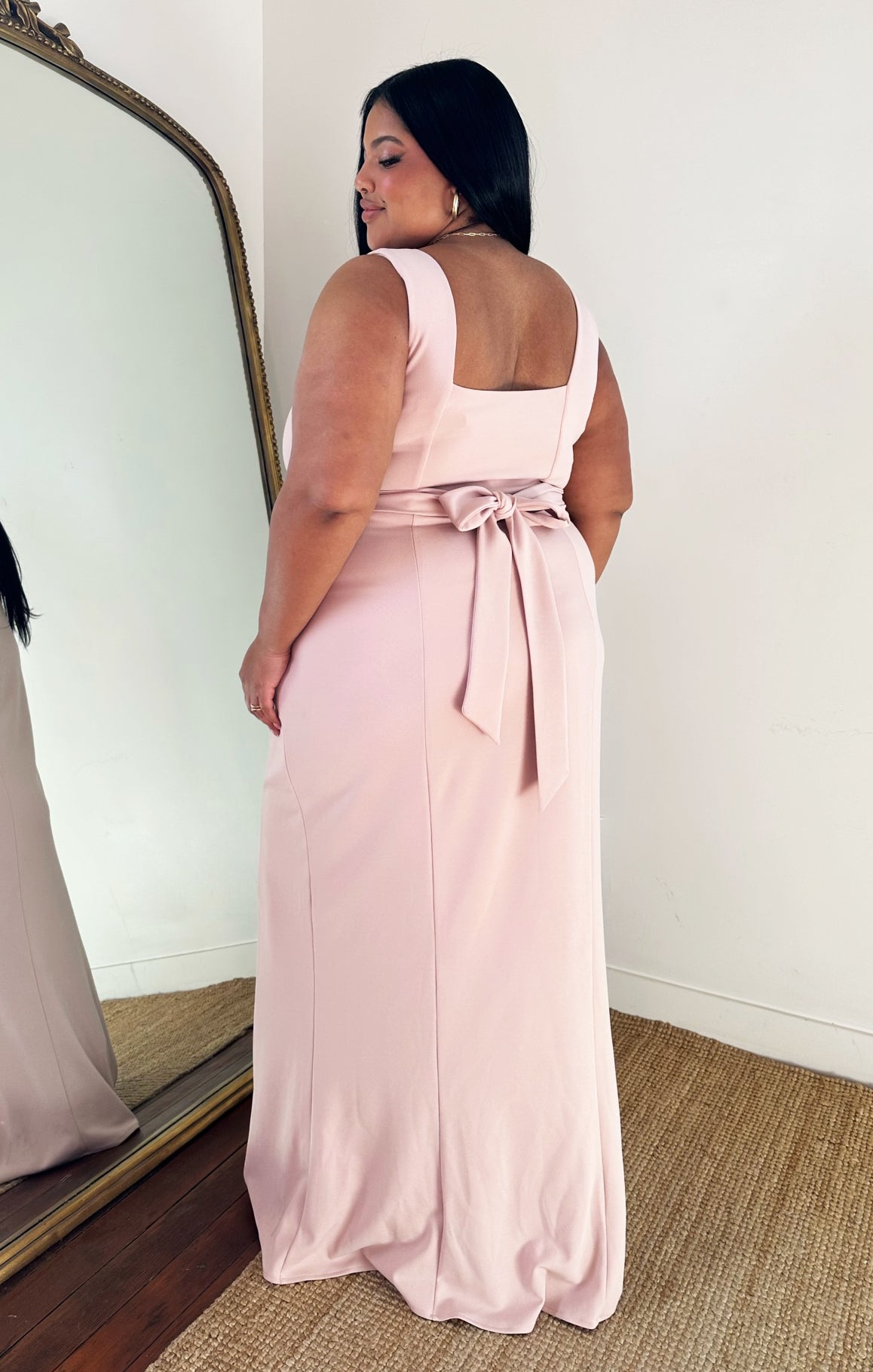 plus size blush dresses