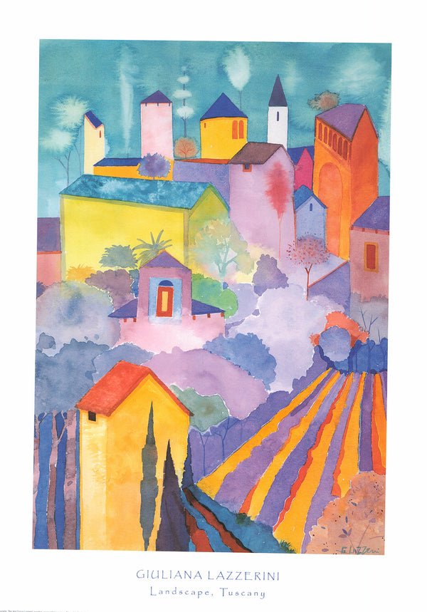 Tuscan Towers by Giuliana Lazzerini - 20 X 28 Inches (Art Print) –  Artistica Fine Art