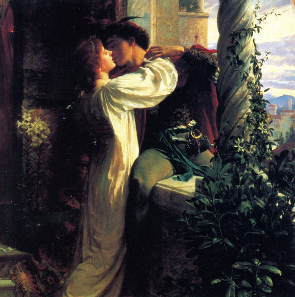 Romeo And Juliet 1884 By Sir Frank Dicksee 6 X 6 Inches Greeting C Artistica Fine Art