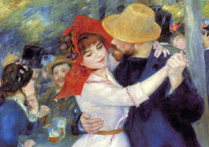 Dance at Bougival (detail), 1883 by Pierre-Auguste Renoir - 5 X 7 Inches (Greeting Card)