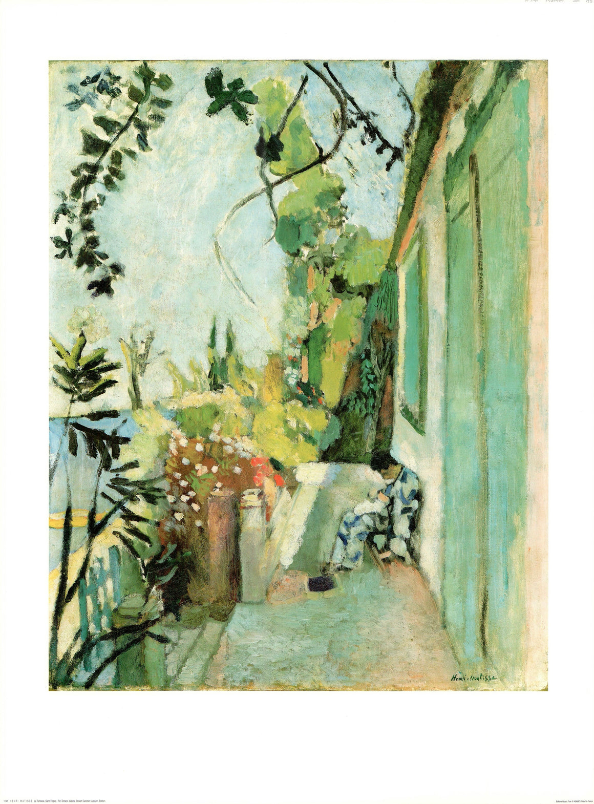 Terrace in Saint-Tropez by Henri Matisse - 24 X 32 Inches (Art Print ...