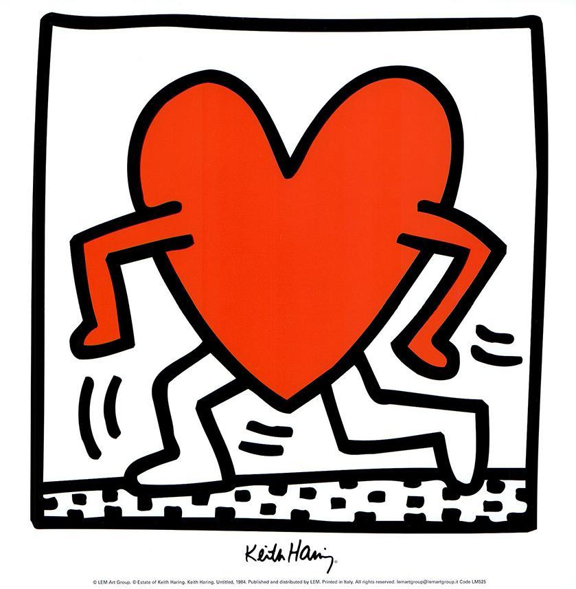 Lil'Angel by Keith Haring - 10 X 12 Inches (Art Print) – Artistica 