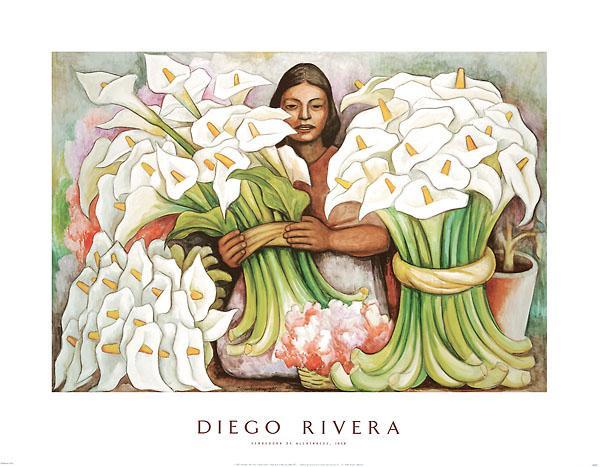 Vendedora De Alcatraces 1938 By Diego Rivera 28 X 36 Art Print Artistica Fine Art 