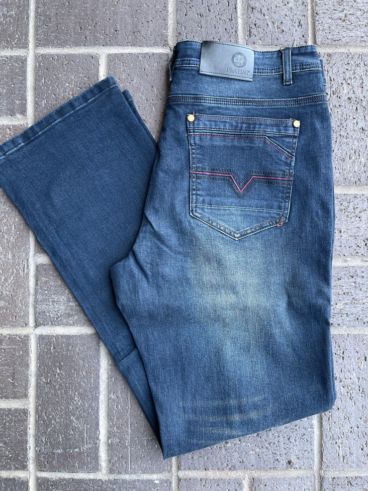 Platini Men's Dark Slim Boot Cut Jeans - BCJ7841 – Guadalajara Western Wear