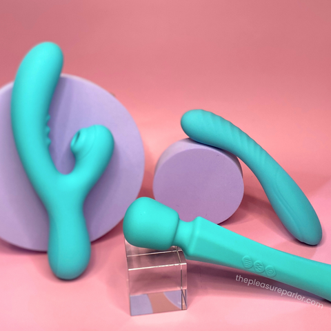 Rock Candy Toys Sugarotic sex toy collection in aqua blue