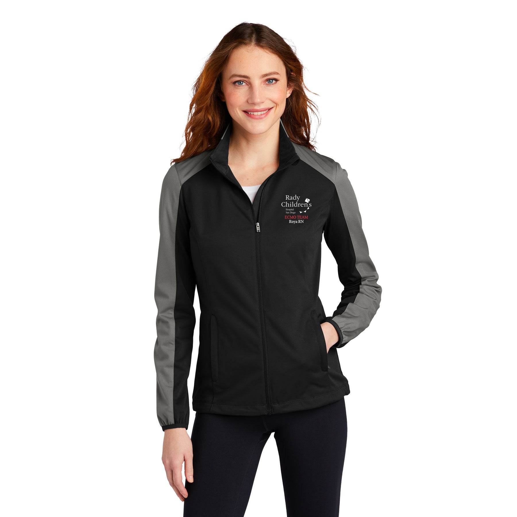 RADY'S ECMO TEAM LOGO PORT AUTHORITY ACTIVE SOFT SHELL JACKET