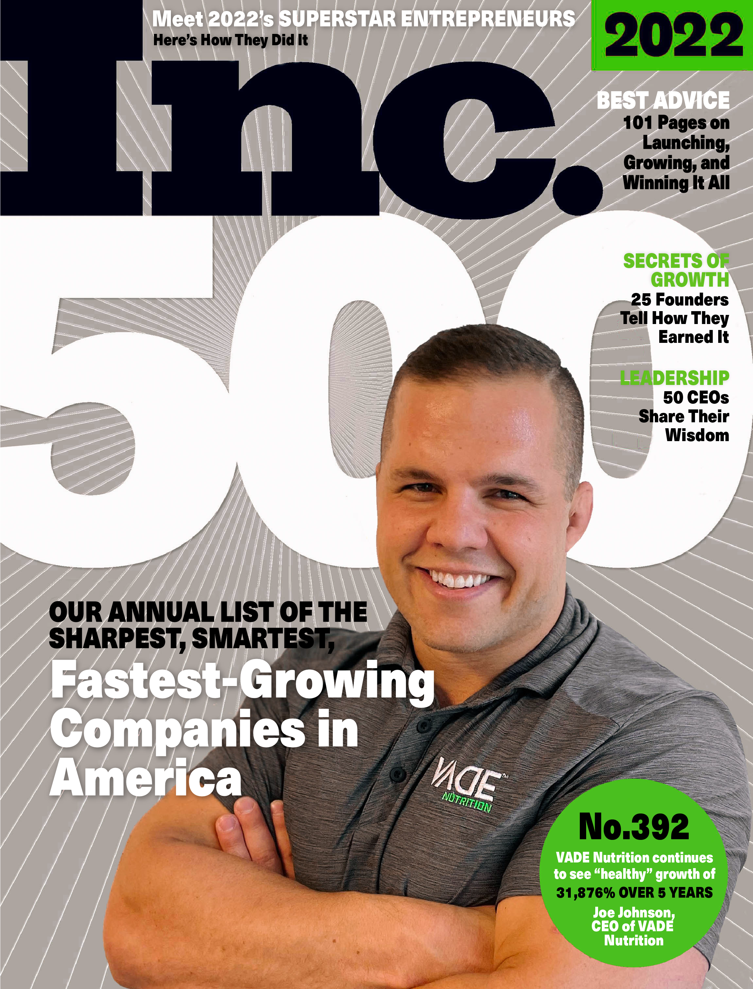 Inc 500 Magazine Cover