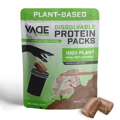 Vade Nutrition, Dissolvable Protein Packs, 100% Whey Isolate, Chocolate Milkshake