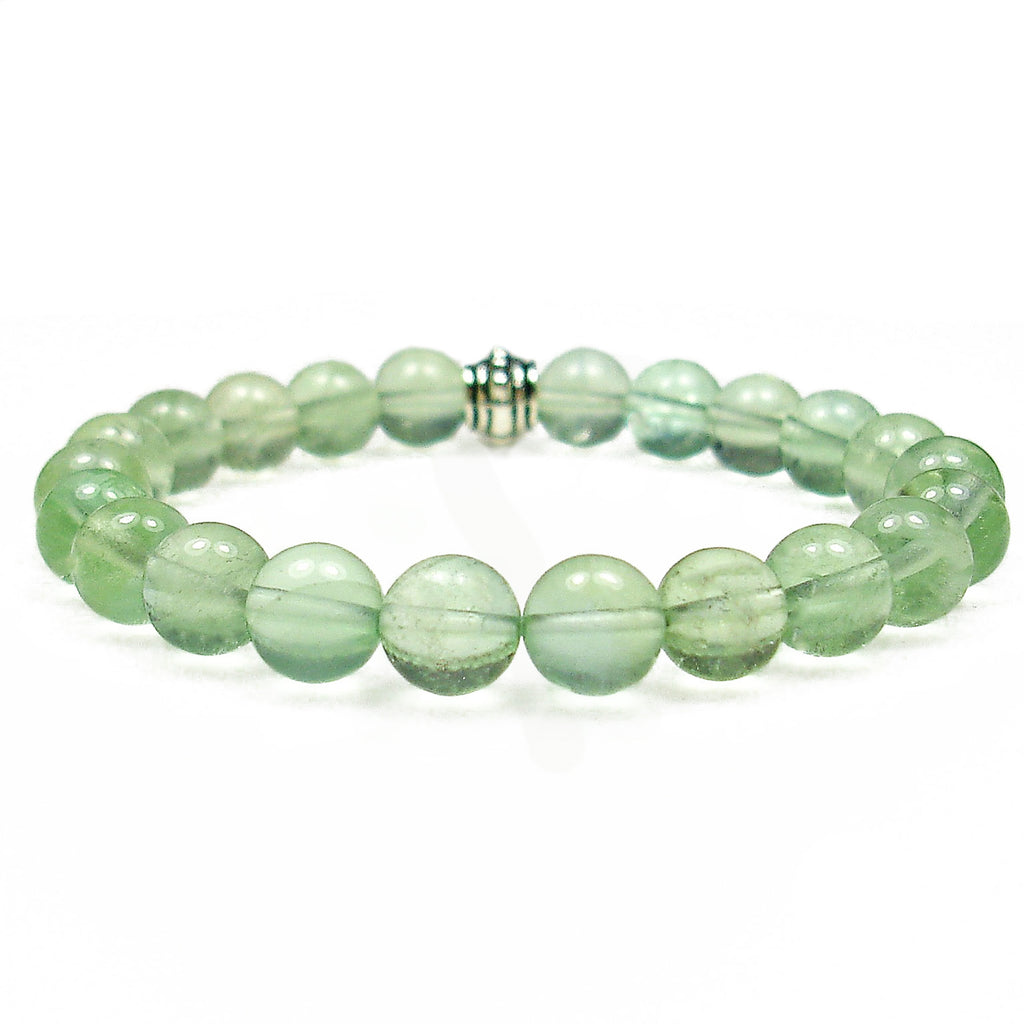 Fluorite (Green) 8mm Round Crystal Bead Bracelet | The Magic Is In You