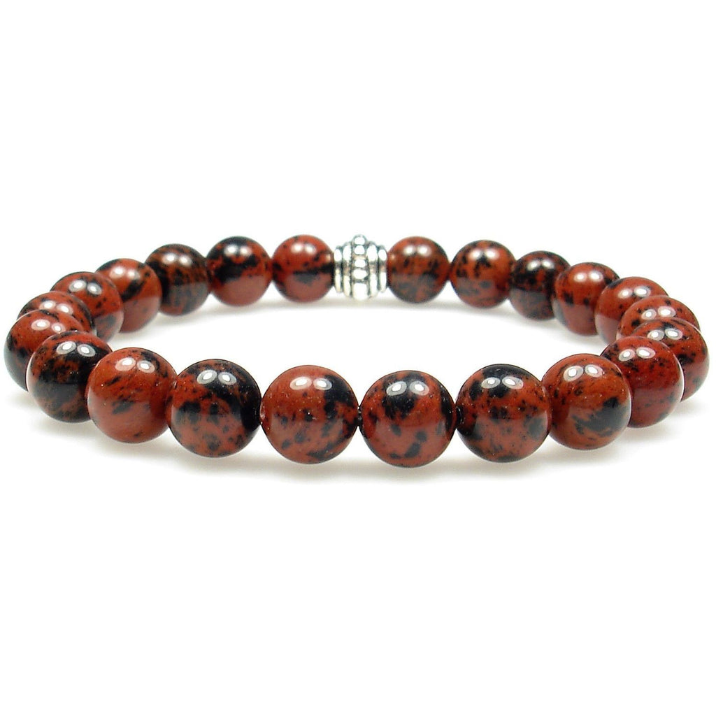 Obsidian (Mahogany) 8mm Round Crystal Bead Bracelet | The Magic Is In You