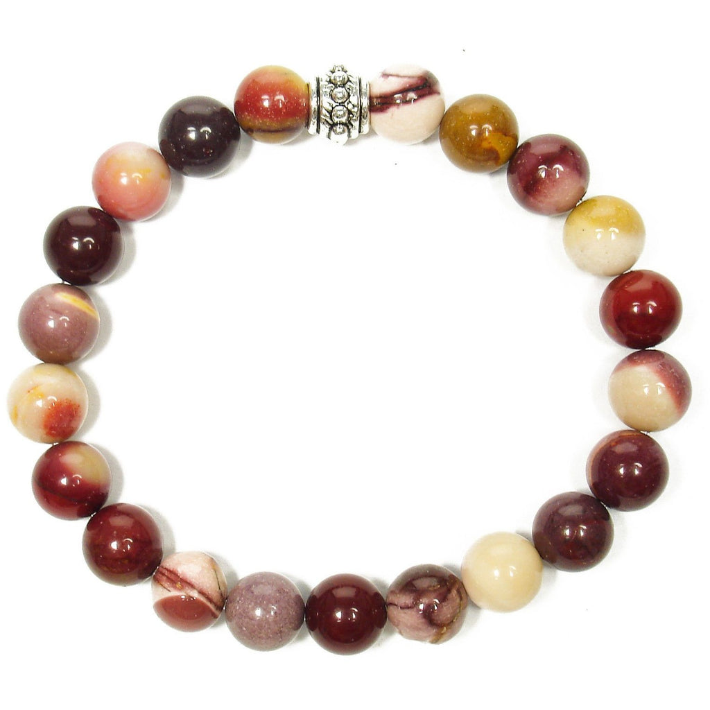 Jasper (Mookaite) 8mm Round Crystal Bead Bracelet | The Magic Is In You
