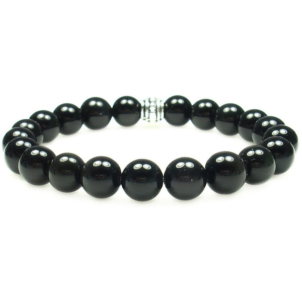 Obsidian (Rainbow) 8mm Round Crystal Bead Bracelet | The Magic Is In You