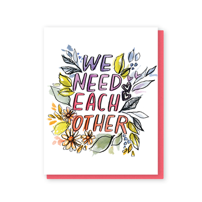 love you red flowers card – Sommer Letter Co.