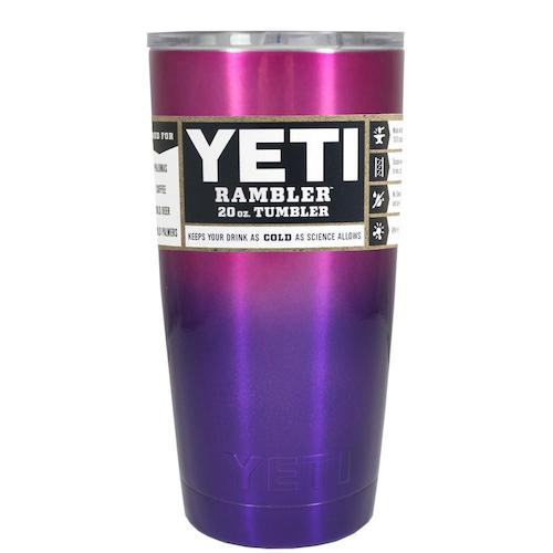 purple yeti tumbler 20 oz