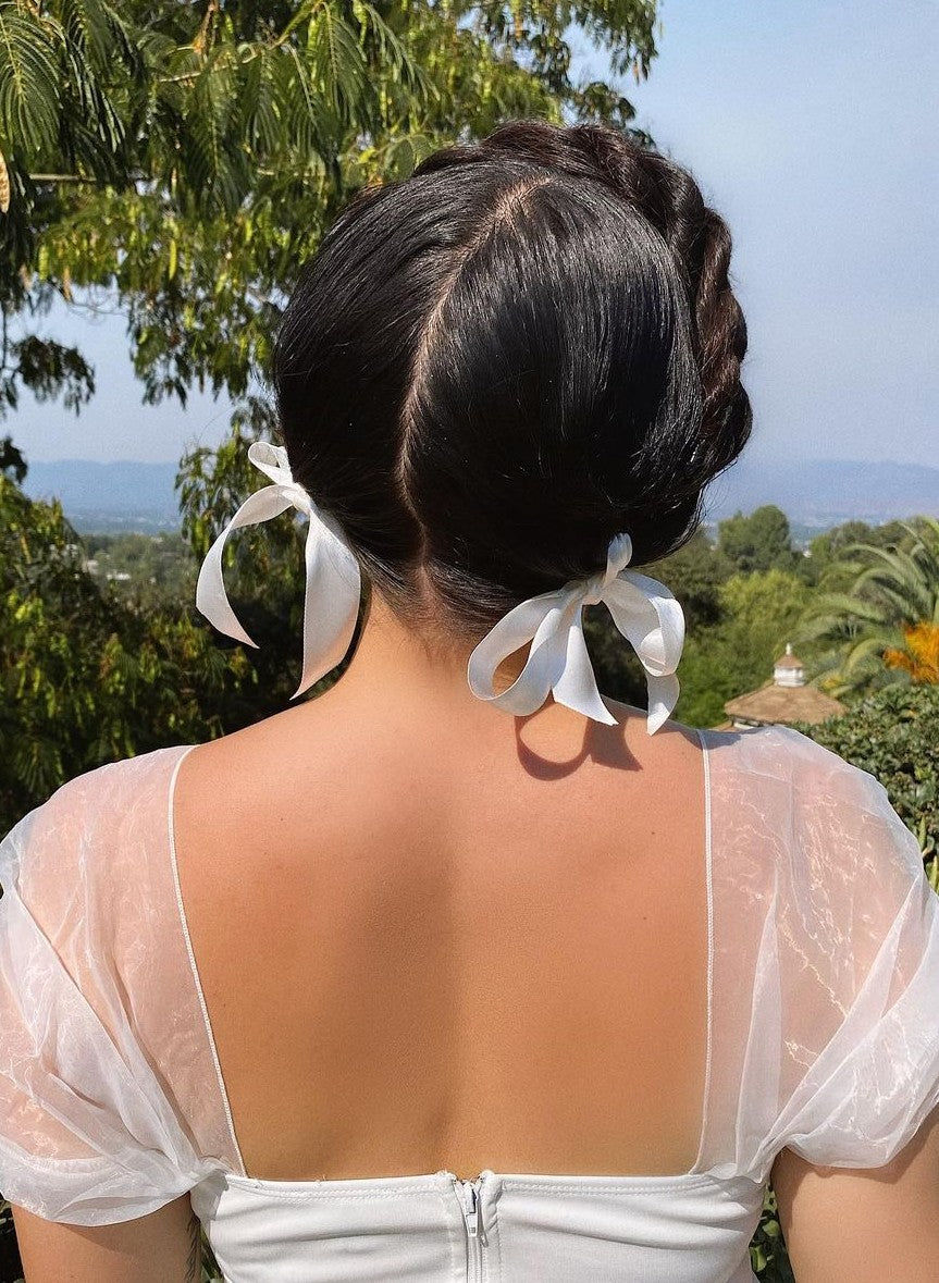 holiday hair milkmaid braids