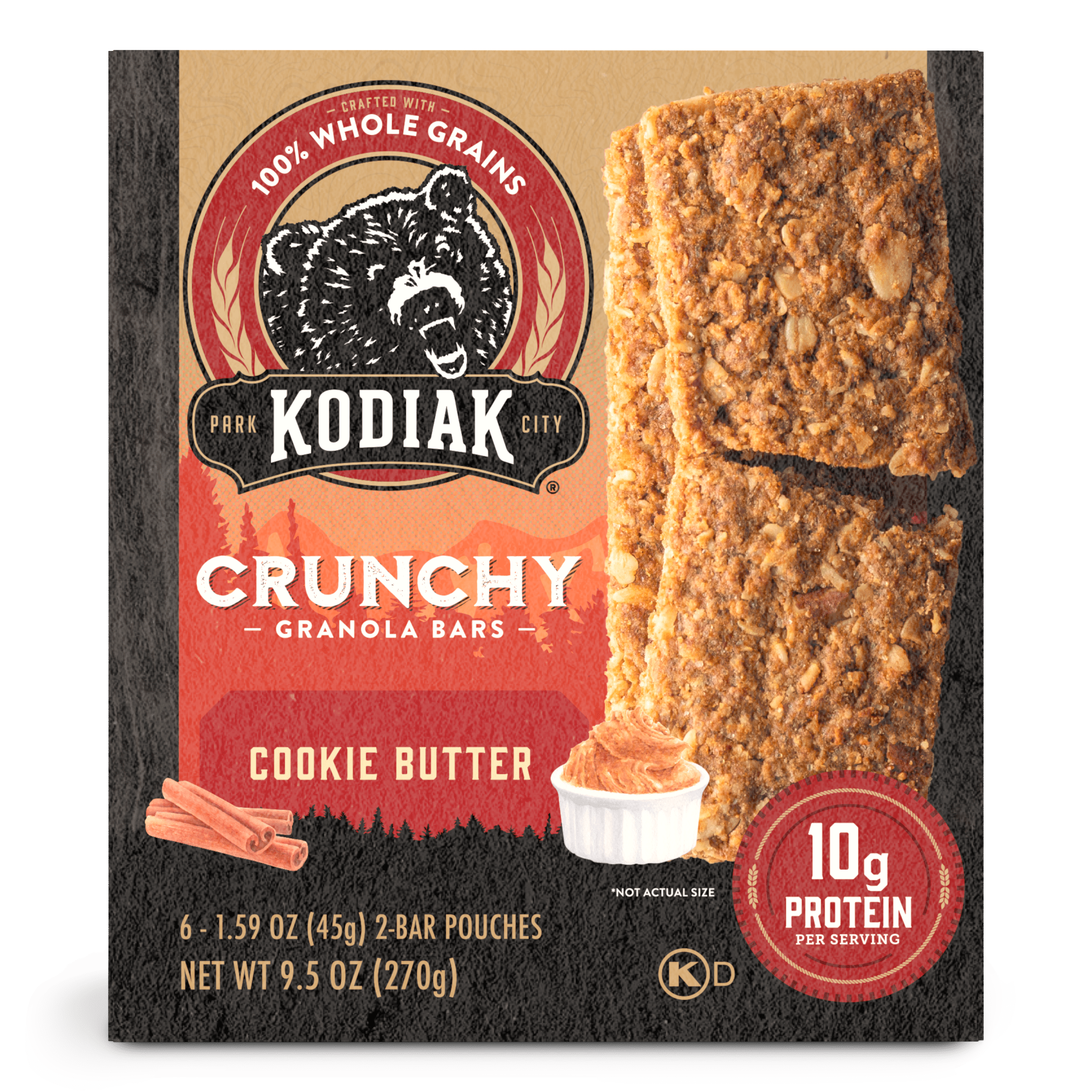 Cookie Butter Crunchy Granola Bars (6 ct.) - Kodiak product image