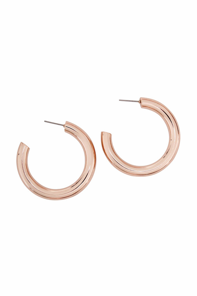 Rose Gold Hoop Earrings | Affordable Accessories Under $15