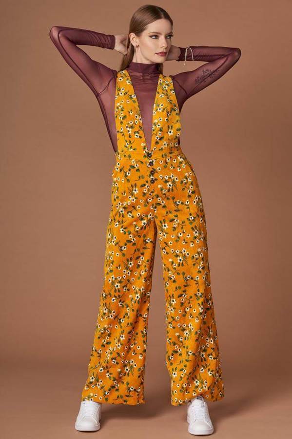 Floral viscose jumpsuit - Multicoloured/Floral - Kids | H&M IN