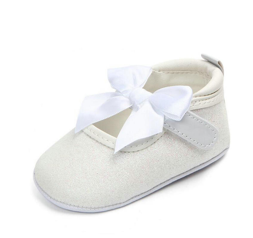 silver newborn shoes