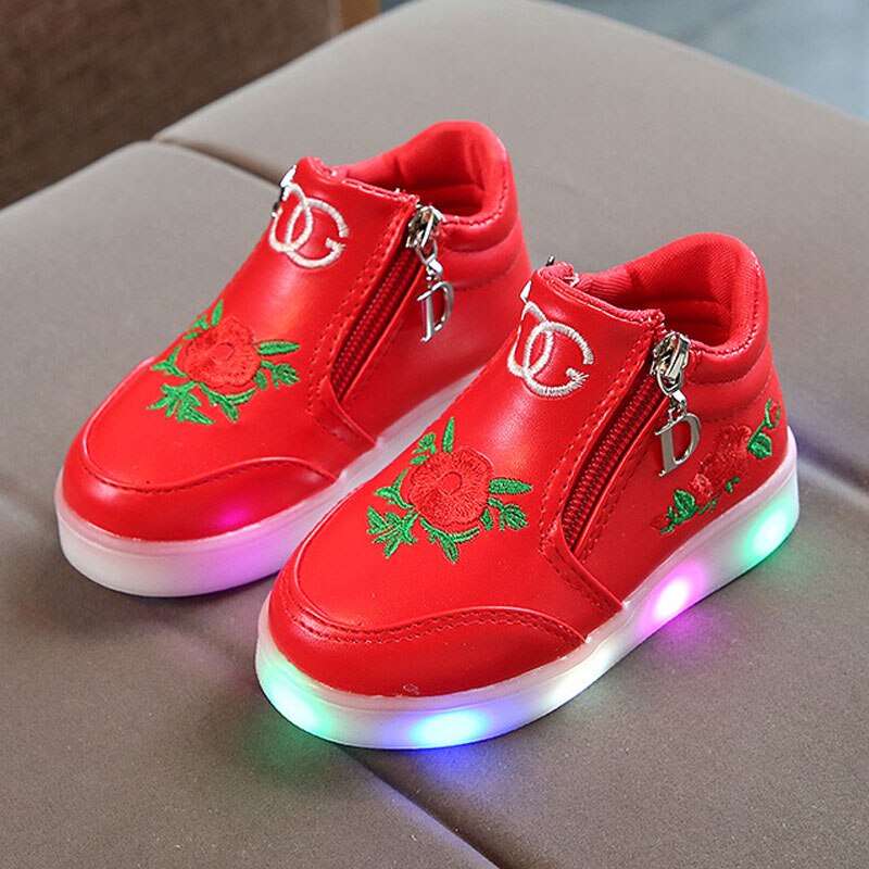 Girls glowing sneakers,Luminous sneaker girls,Shoes for baby girls,Chi ...