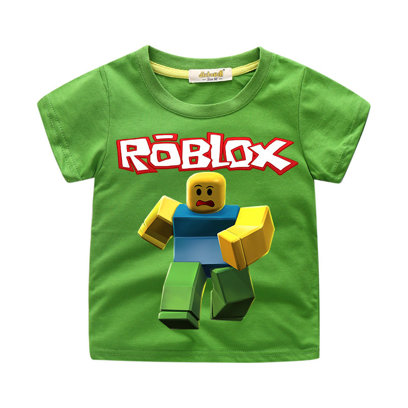 Drop Shipping Children Roblox Game T Shirt Clothes Boys Summer Clothing Girls Short Tee Tops Costume Kids Fashion T Shirts Wj092 - roblox costume for boys