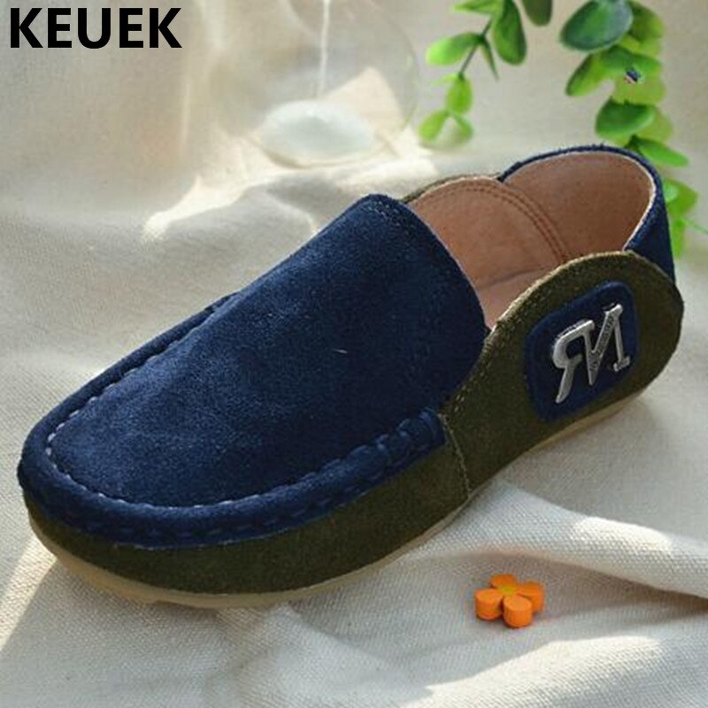 New High Quality Child Genuine Leather Shoes Boys Casual Sports Studen ...