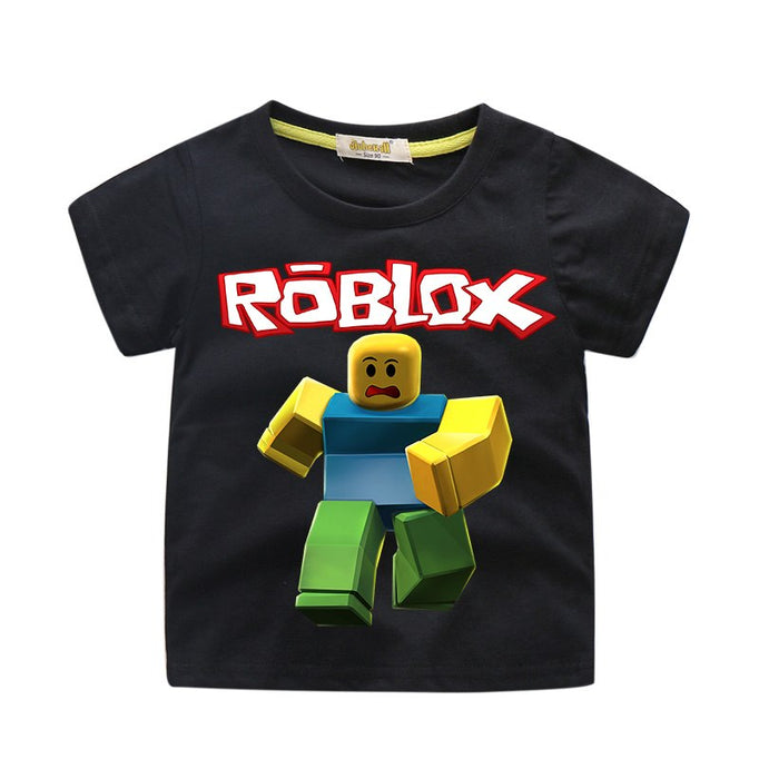 Fashion Kids Boy Roblox Game Cartoon Tshirts Casual Cotton Tee Top Shirt Clothes Woodlandhideawaypark Co Uk - roblox baby onesie id