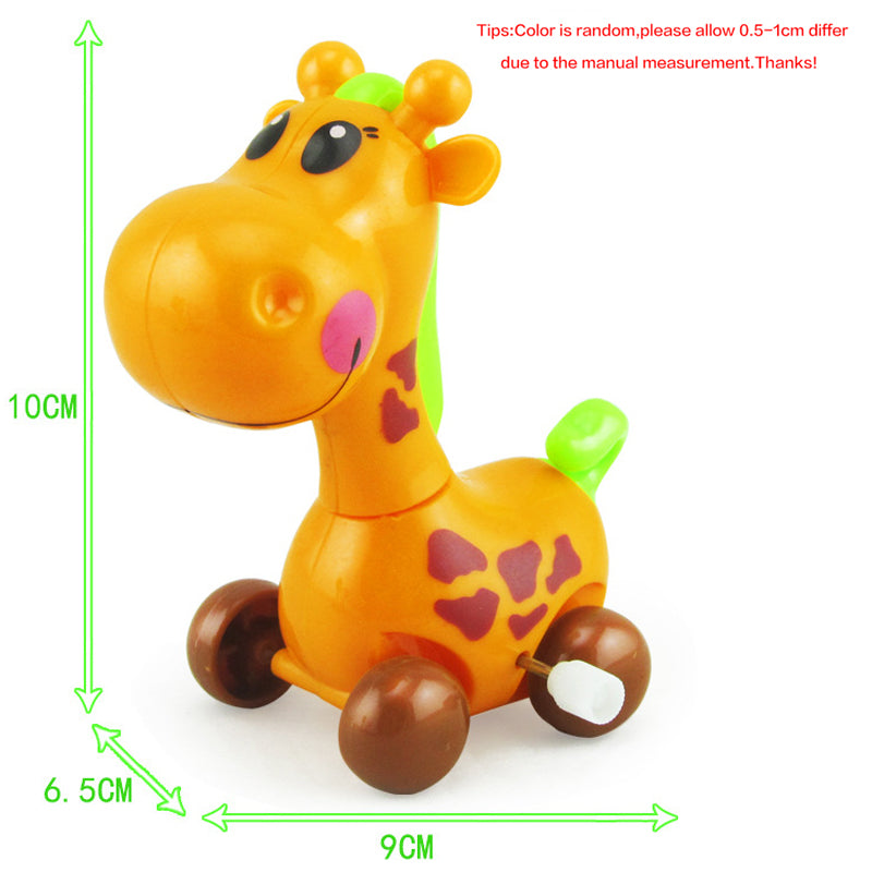 Cute Cartoon Animal Giraffe Clockwork Wind Up Baby Toys Running Swing Classic Newborn Toy Children Toy