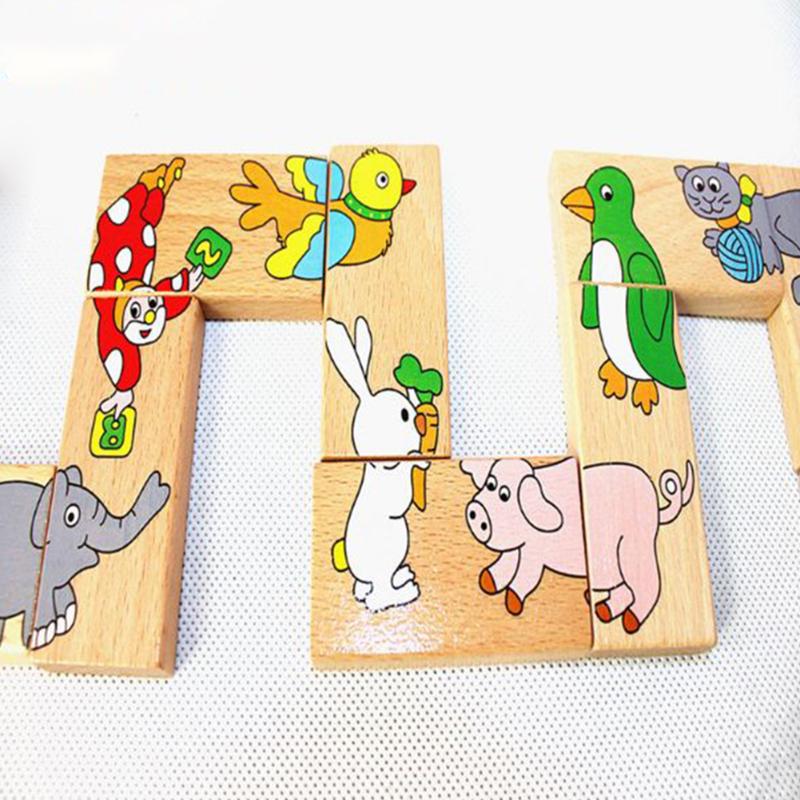 wooden animal dominoes