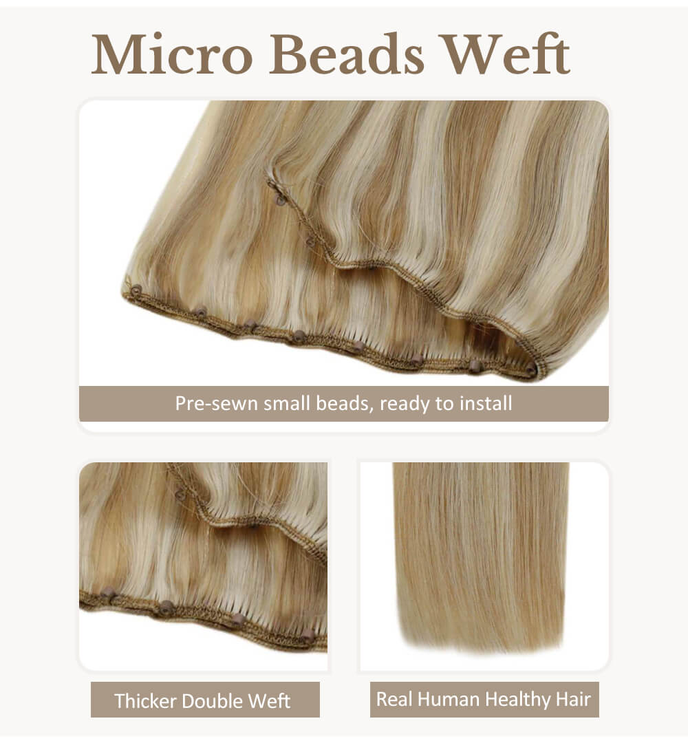 High Quality Micro beads weft