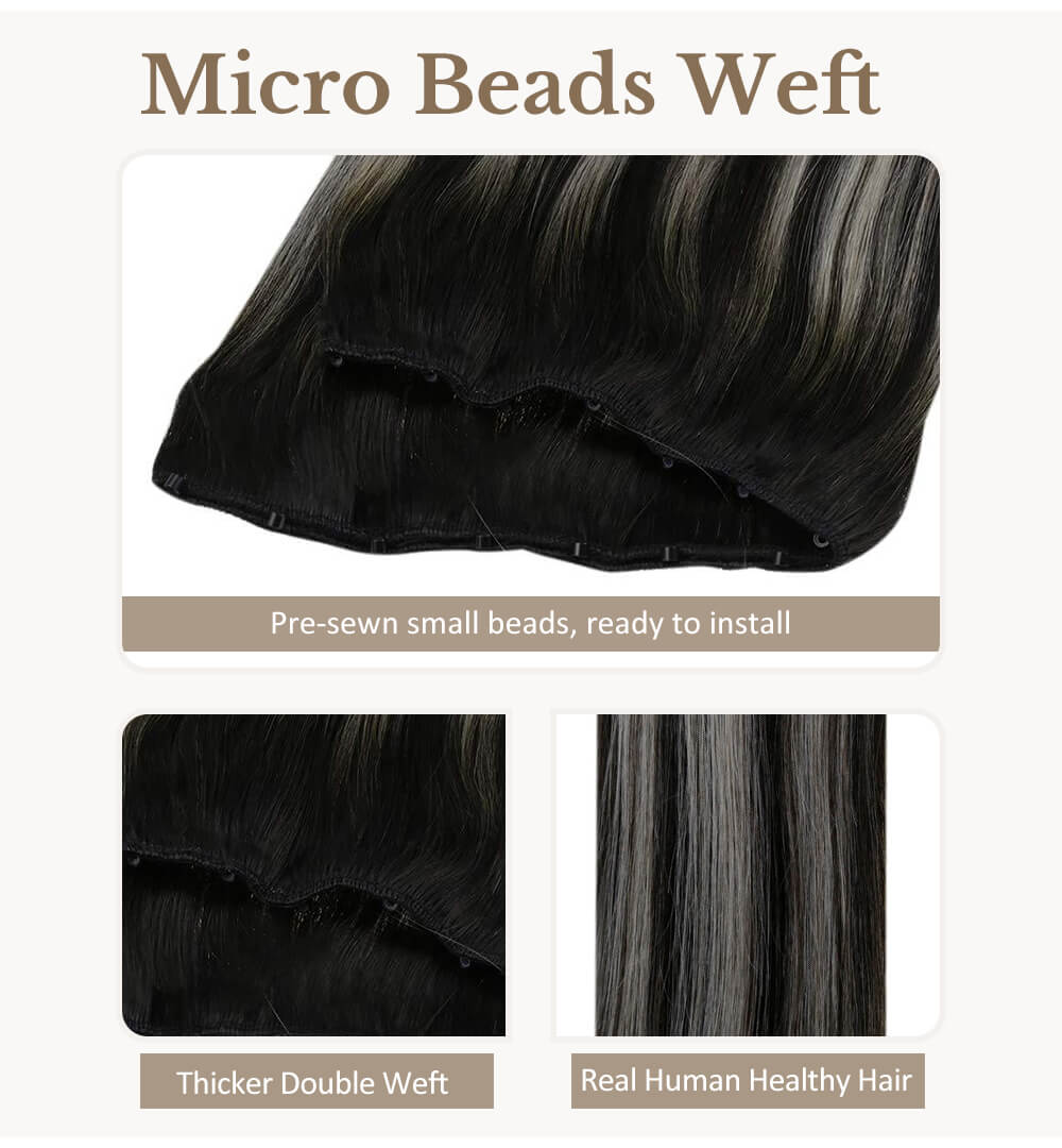 High Quality Micro beads weft