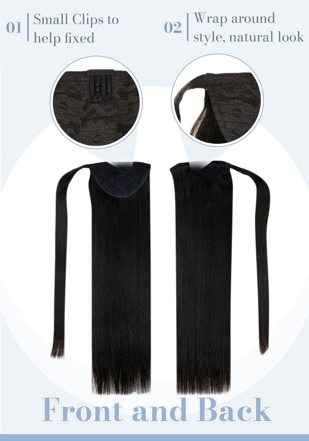 human hair ponytail extensions