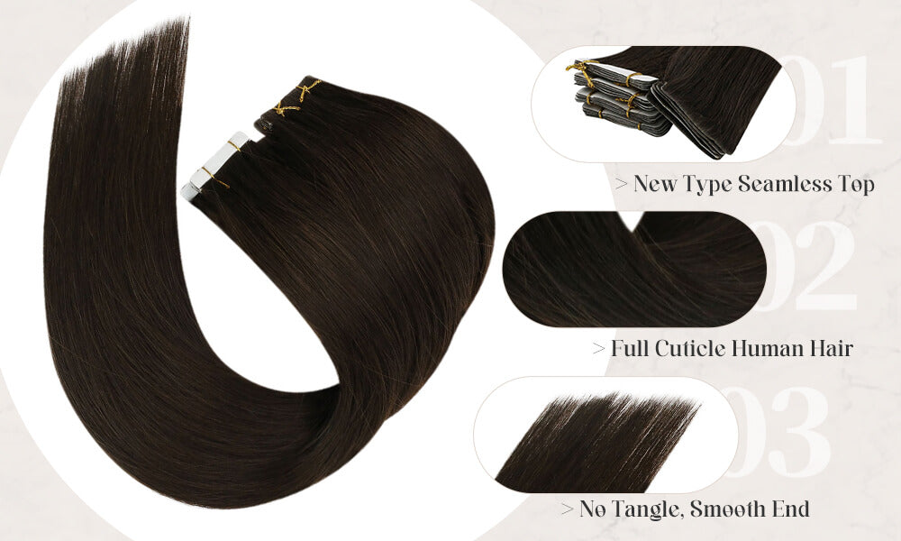 virgin injection tape in human hair extensions