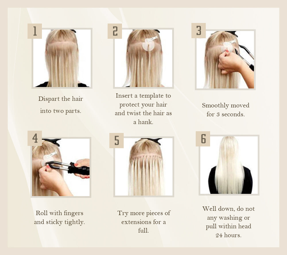 Comment appliquer les extensions de cheveux u tip