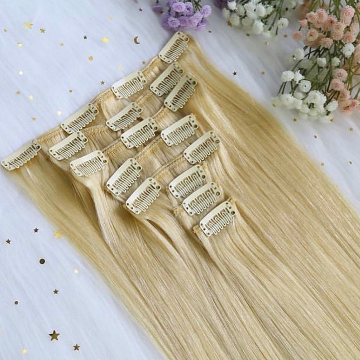 Clip in hair extensions