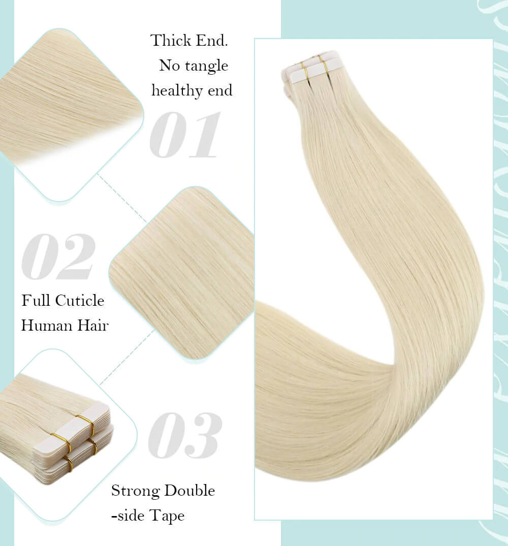 virgin tape in hair extensions