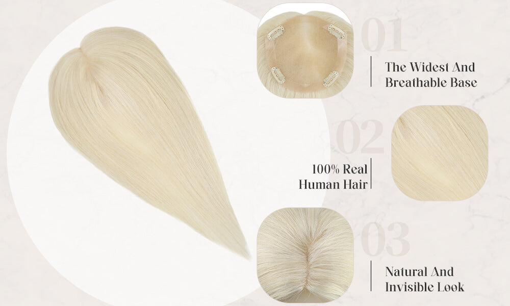 3*5 Human Hair Topper