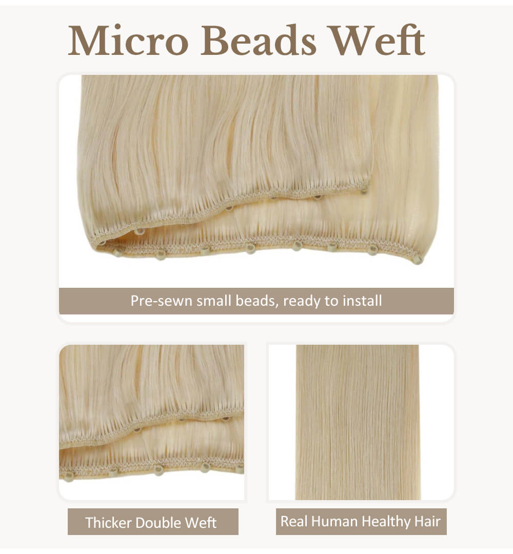 High Quality Micro beads weft