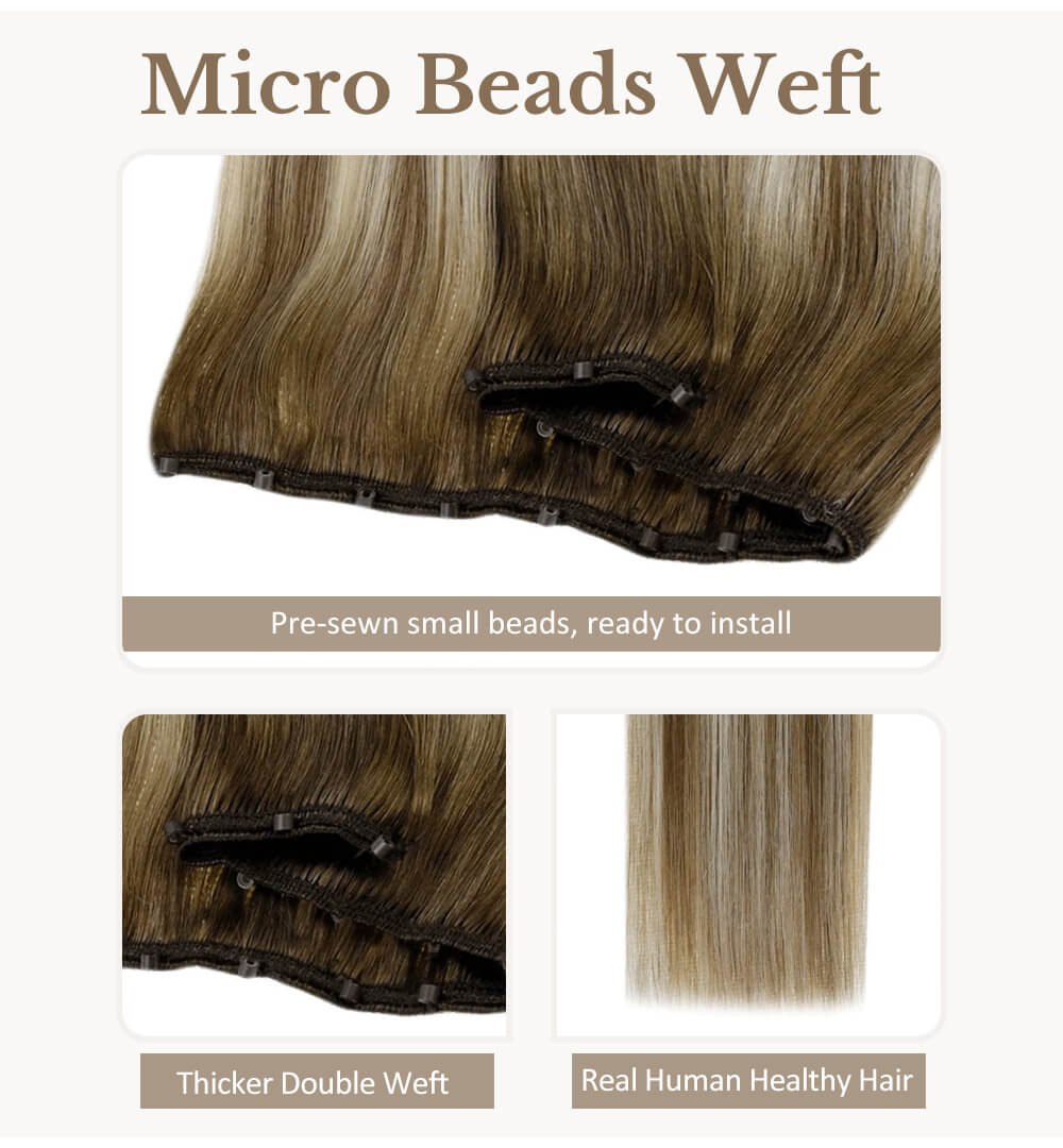 High Quality Micro beads weft